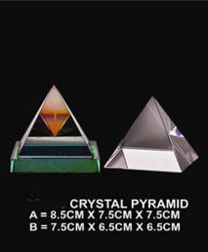 AWI1412 Crystal Pyramid Paper Weight