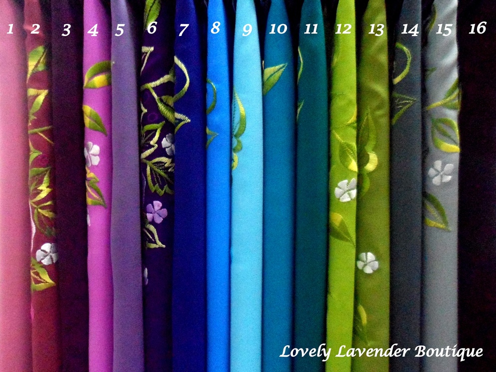 Fabrics of 26 attractive colours suitable for Baju Kurung. We also provide tailoring service. For more info please contact +6019-3153119