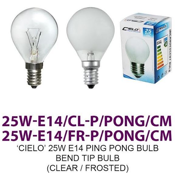 25W E14 CL P FR P PONG CM