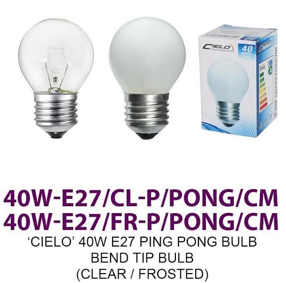 40W E27 CL P FR P PONG CM