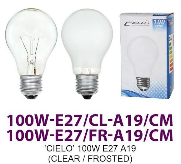100W E27 CL A19 FR A19 CM