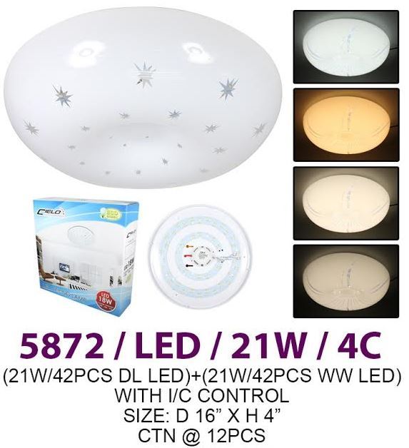 5872 LED 21W 4C