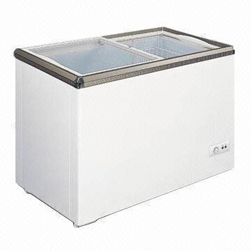 Chest Freezer with Flat Glass Sliding Door