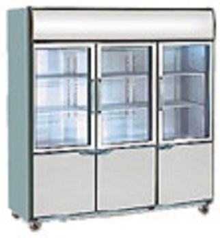 Dual 3 Doors Display Chiller or Freezer