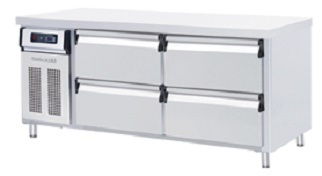 Stainless Steel 2 Deck Drawer Counter Chiller