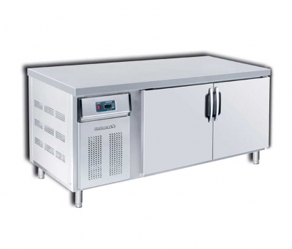 Stainless Steel 2 Doors Counter Chiller or Freezer