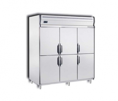 Stainless Steel 6 Doors Upright Chiller or Freezer or Chiller & Freezer
