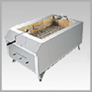 Stainless Steel Gas Meat Griller with Char Rock