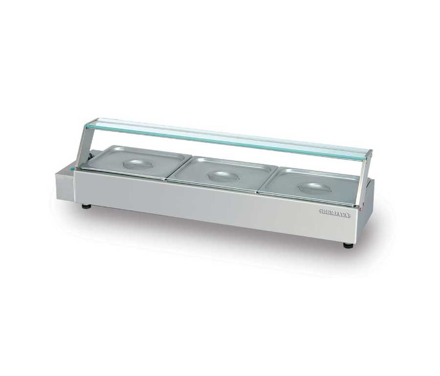 Stainless Steel Mini Bain Marie Counter with Food Tray or Foodpan with Cover