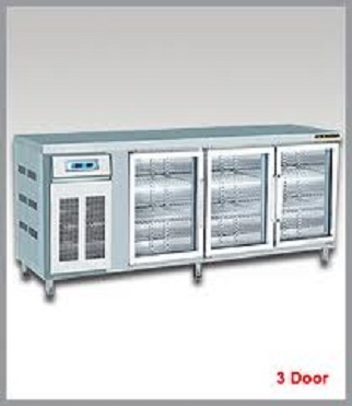 Stainless Steel Refrigerated Barline with Heated Glass