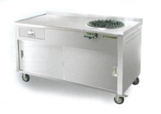 Stainless Steel Roti Canai Counter with C50 Burner only