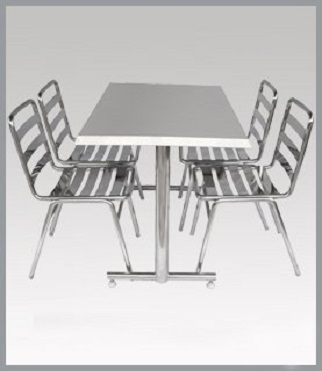 Stainless Steel Table & Chair