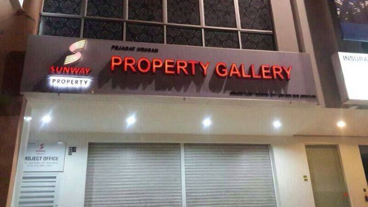 Sunway property 3D lettering LED front lit [small word]3D lettering LED back lit