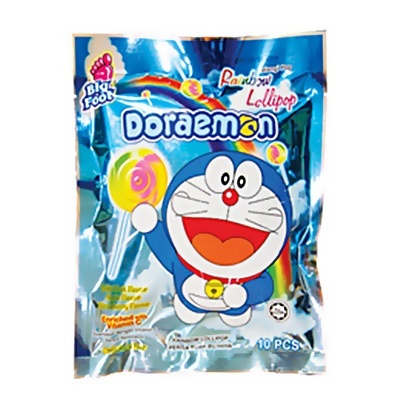 Big Foot Rainbow Lollipop (Doraemon)