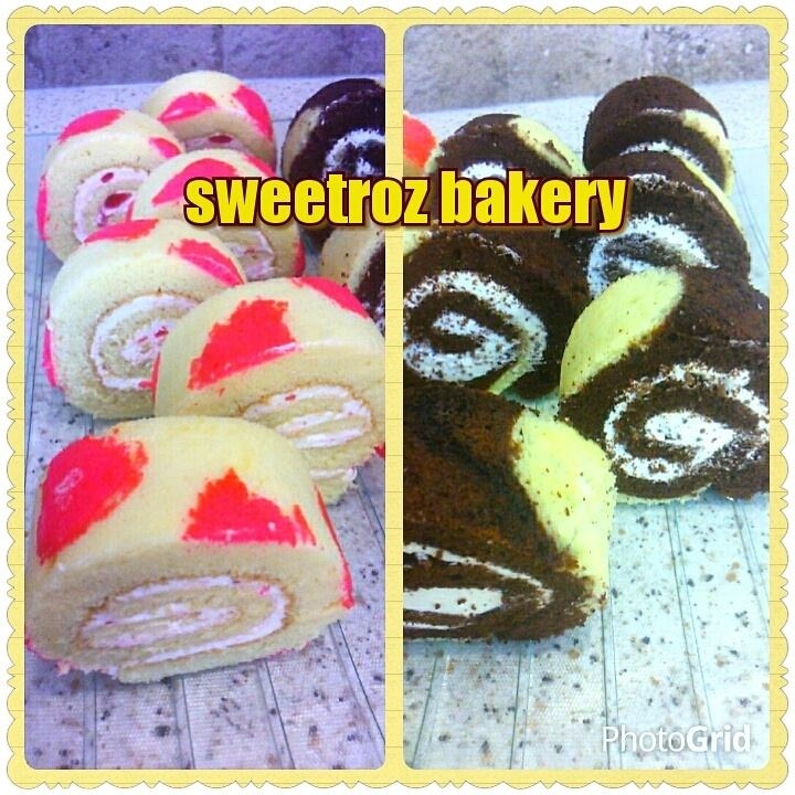 Vanilla Strawberry Roll & Chocolate Coffee Roll