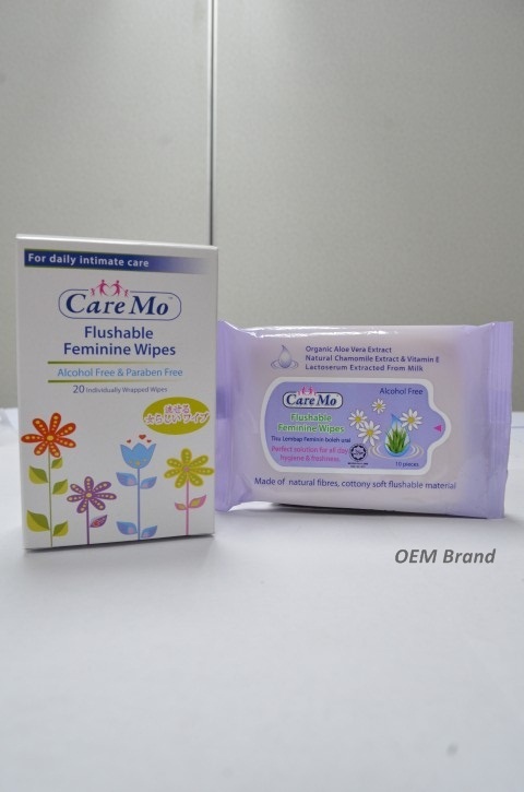 Flushable Feminine Wipes