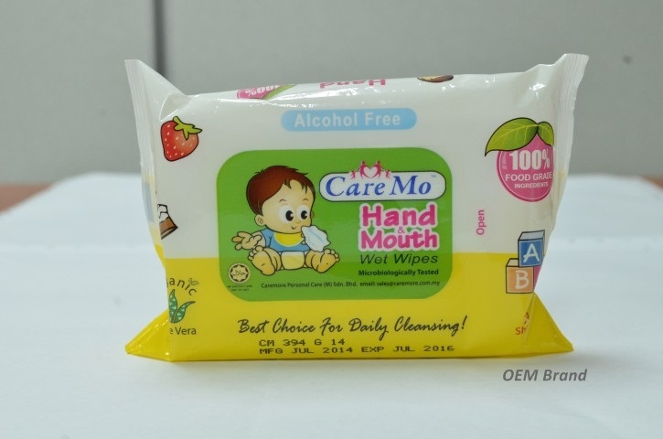 Hand & Mouth Wet Wipes