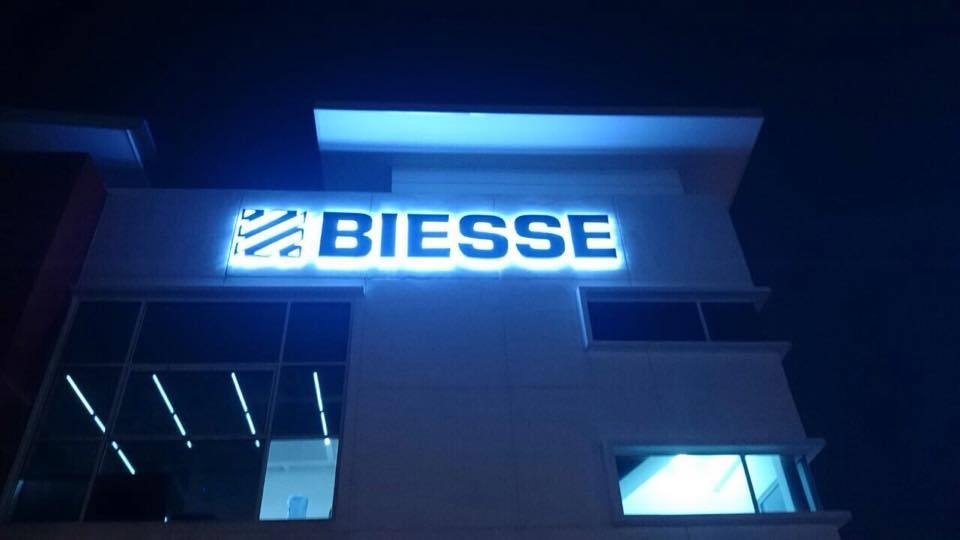 BIESSE group building signage