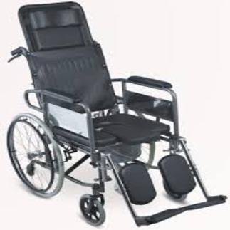 Standard Reclining Commode Wheelchair 