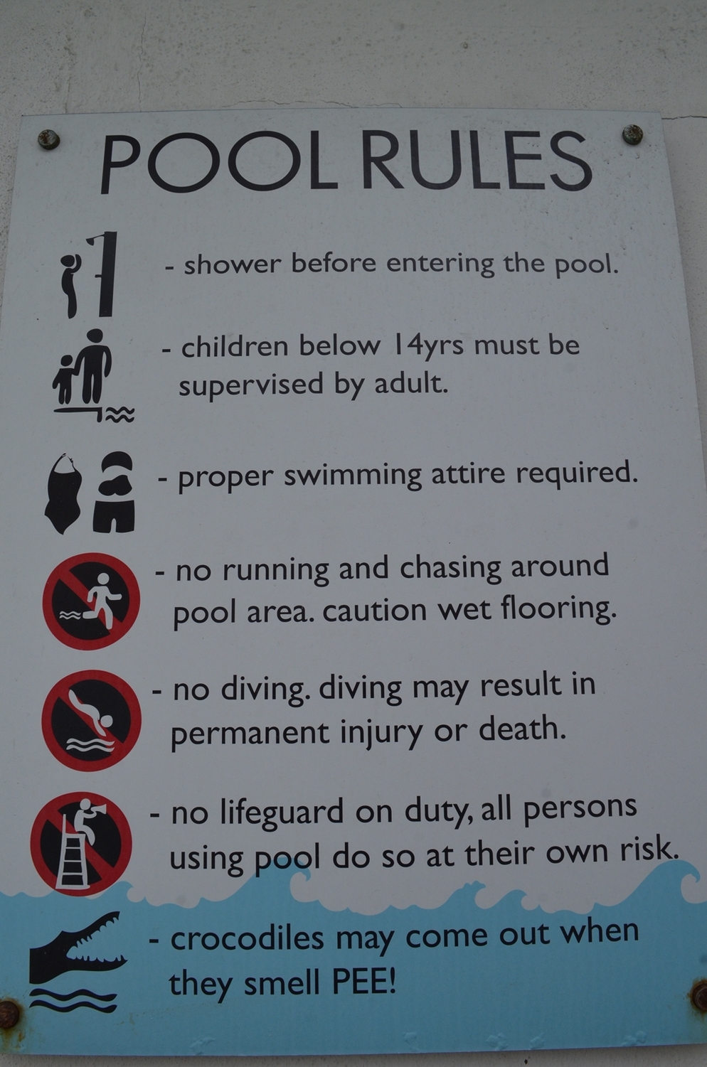 Pool Rules