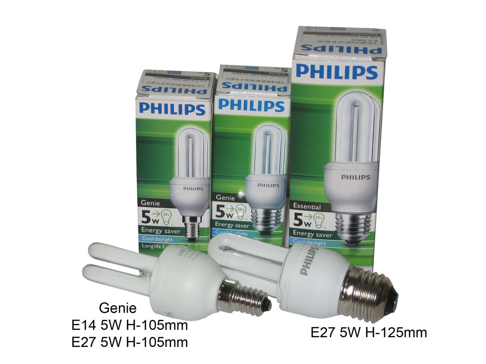 E14  27 5W Philips Genie
