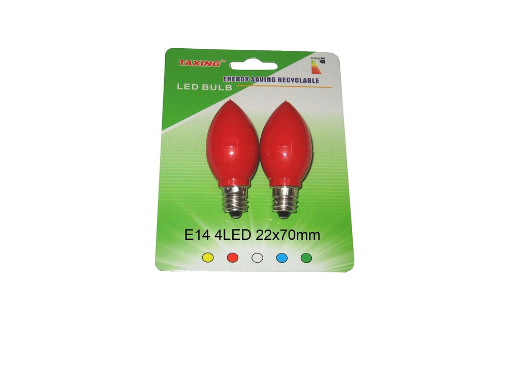 501302420 PH1442 4LED 1W RED Chillin Bulb Card