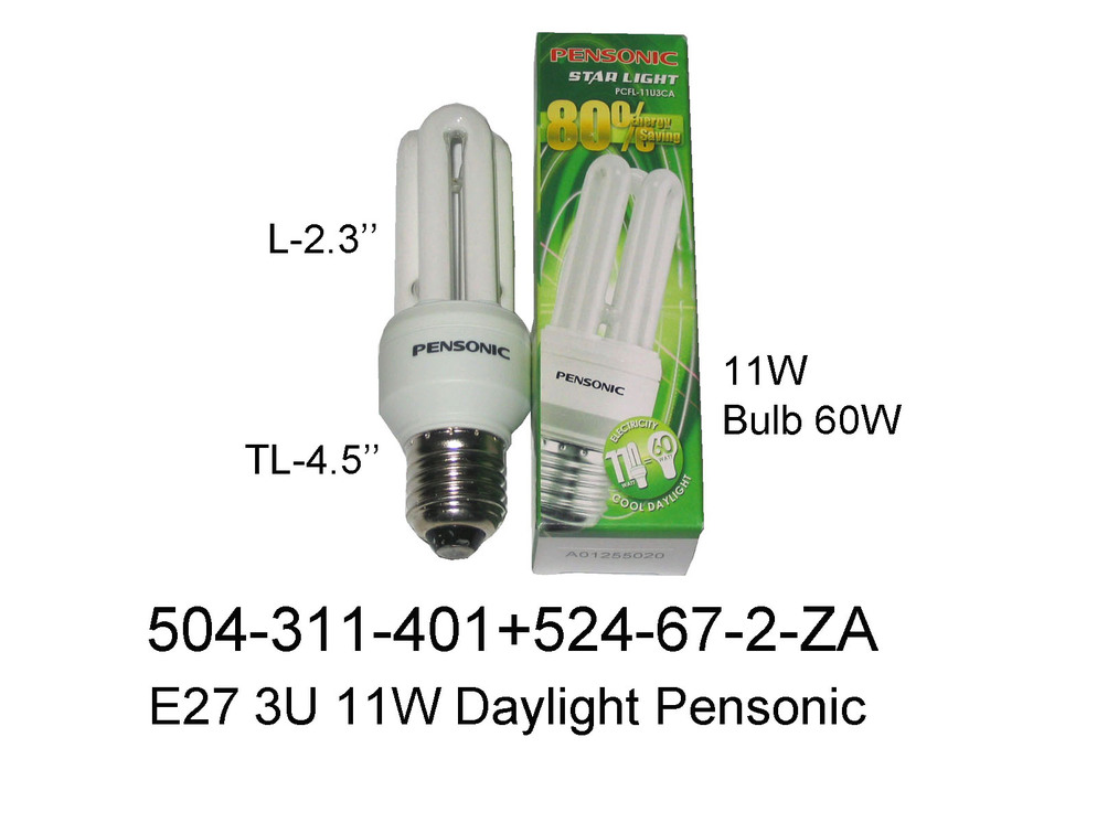 504 311 401  E27 3U 11W Daylight Pensonic