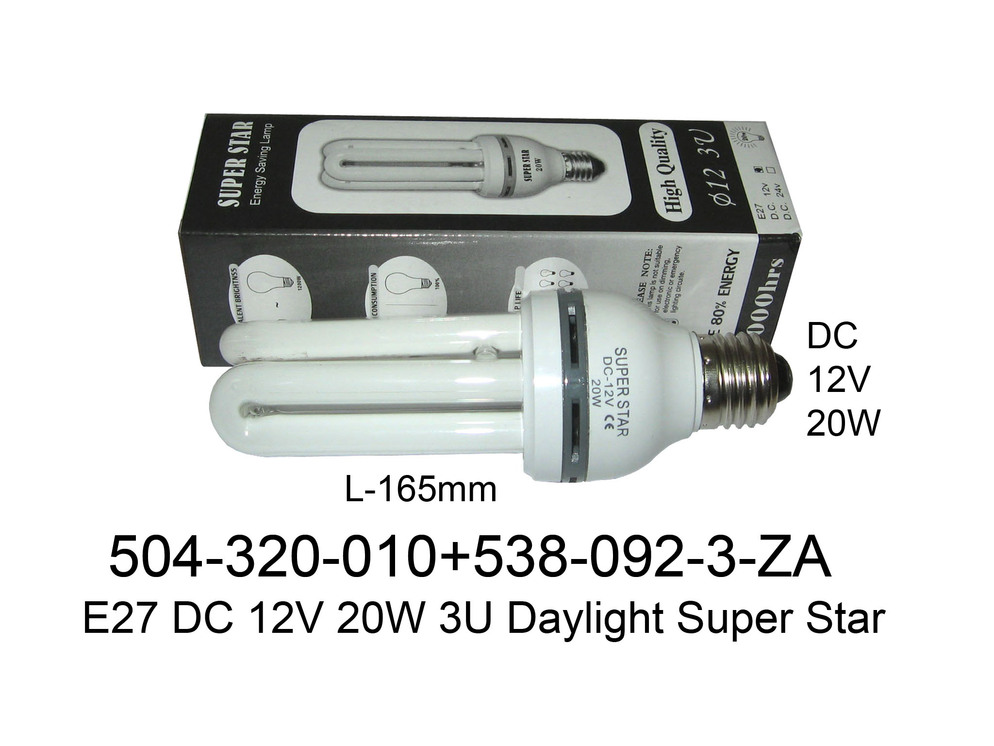 504 320 010 E27 DC 12V 20W 3U Super Star