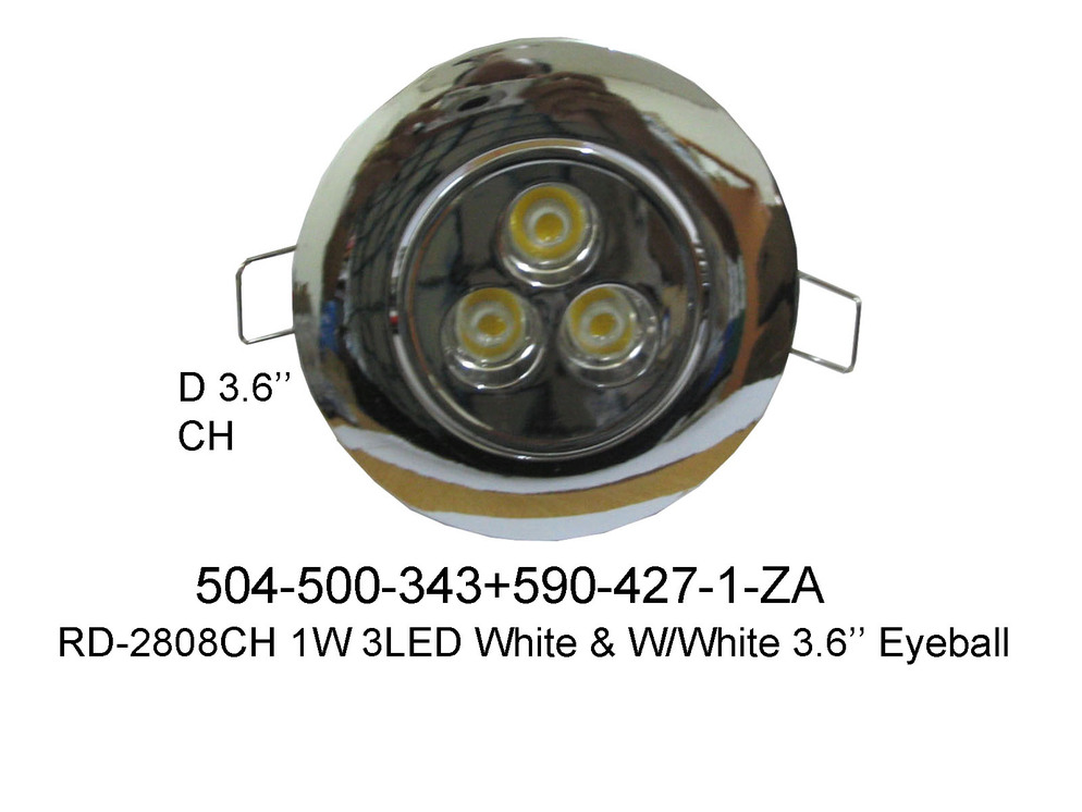 504 500 343 RD2808CH 1W 3LED W  W W Eyeball
