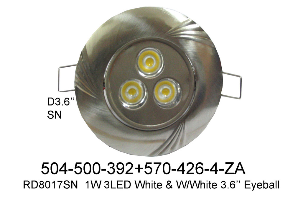 504 500 392 RD8017SN 1W 3LED W   W W Eyeball