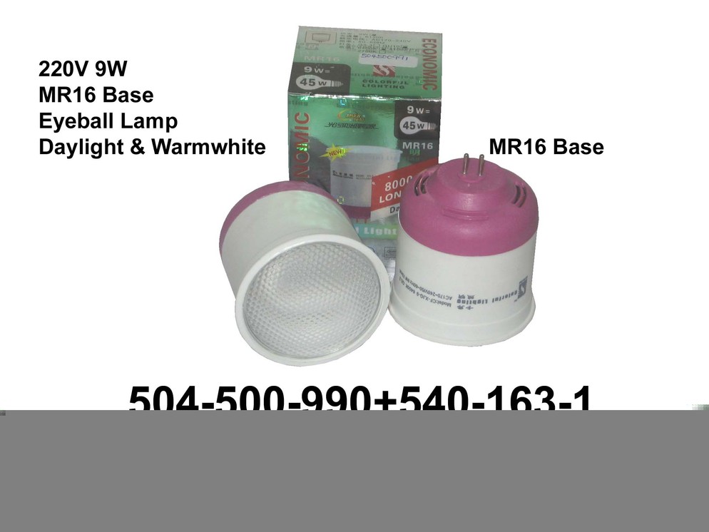 504 500 990 220V 9W MR16 Base D W