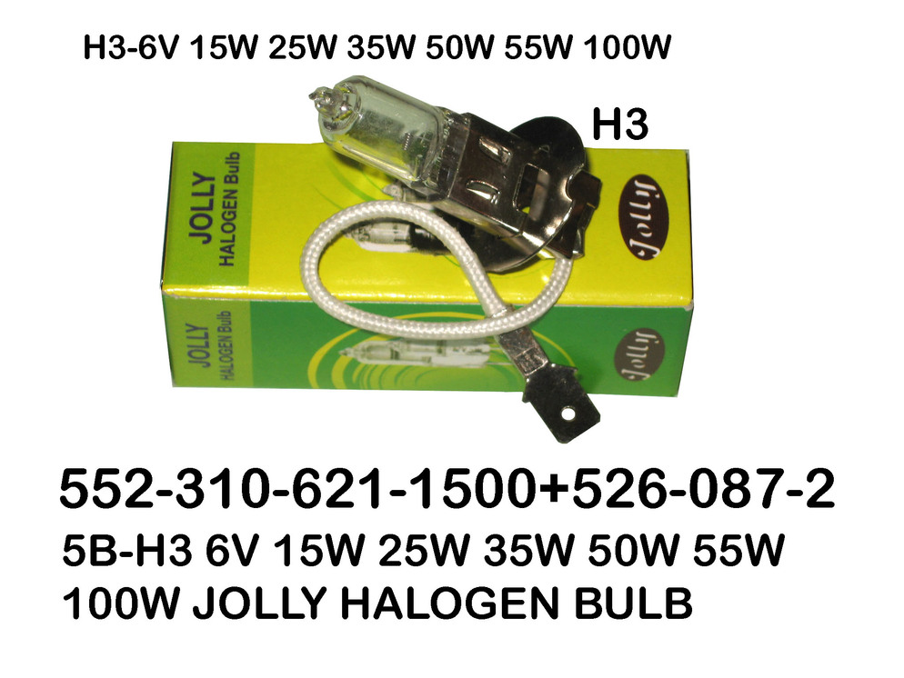 552 310 621 500 H3 6V 25W    100W