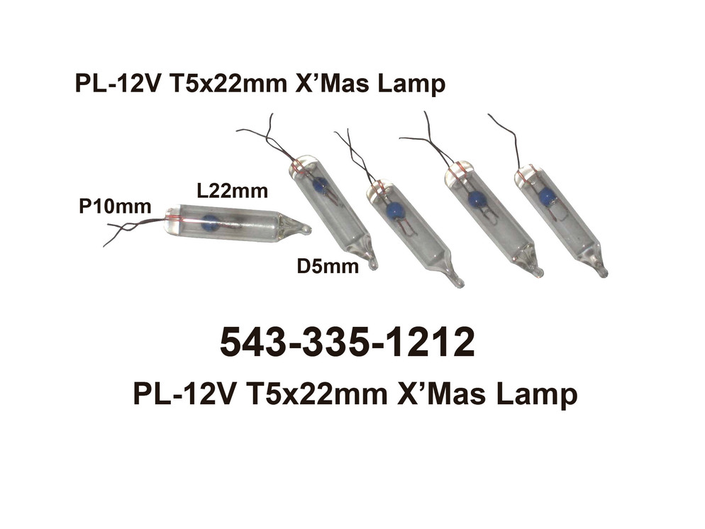 543 335 1212 PL 12V T5x22mm X'Mas Lamp