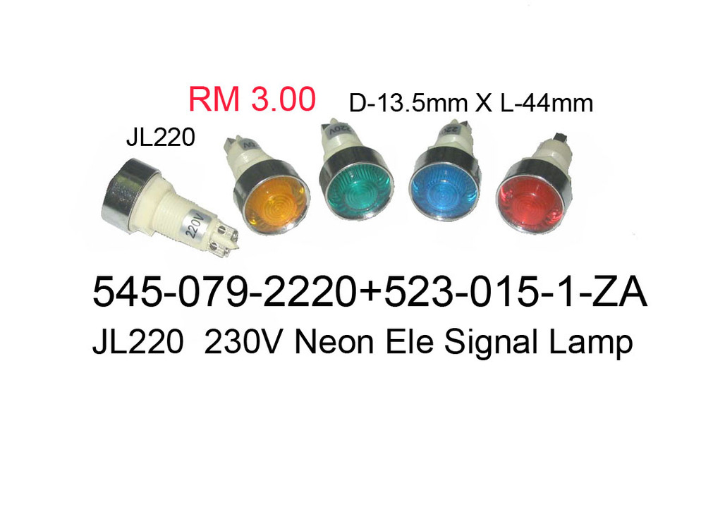 5450792220 JL220 12X22X44 Neon Ele Signal Lamp