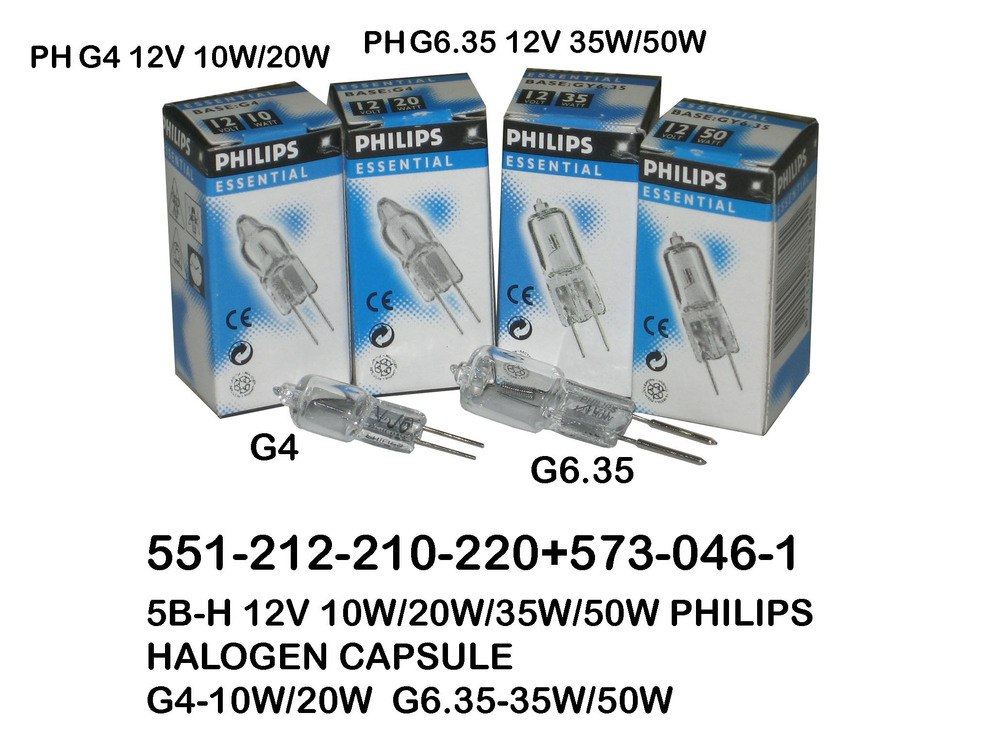 551 212 210 220  PH G4 12V 20W
