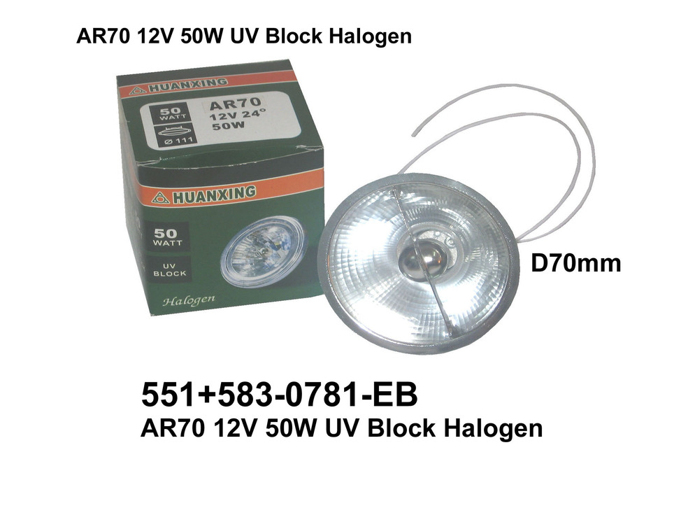 551 12V 50W AR70 Halogen