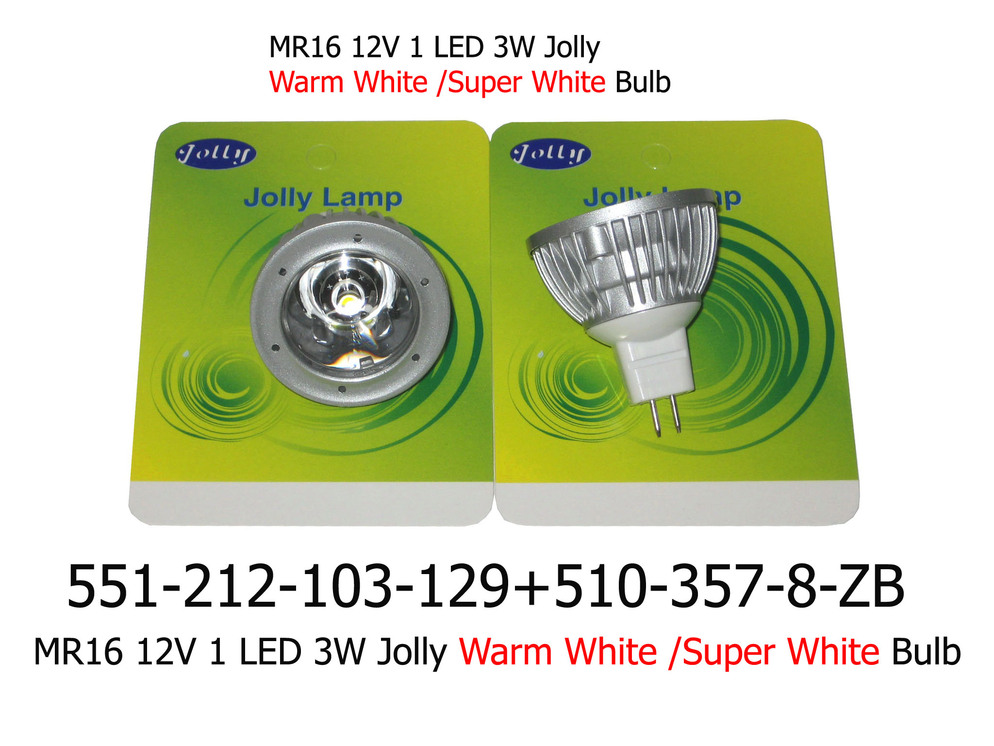 551 212 103 129 MR16 12V 1 LED 3W Jolly Warm White Bulb