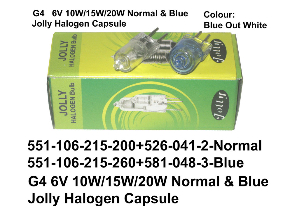 551 106 215 200 G4 6V 10W 15W 20W Jolly H