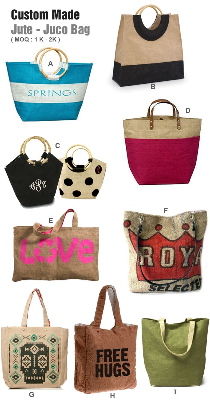 Custom Made   Jute   Juco Bag