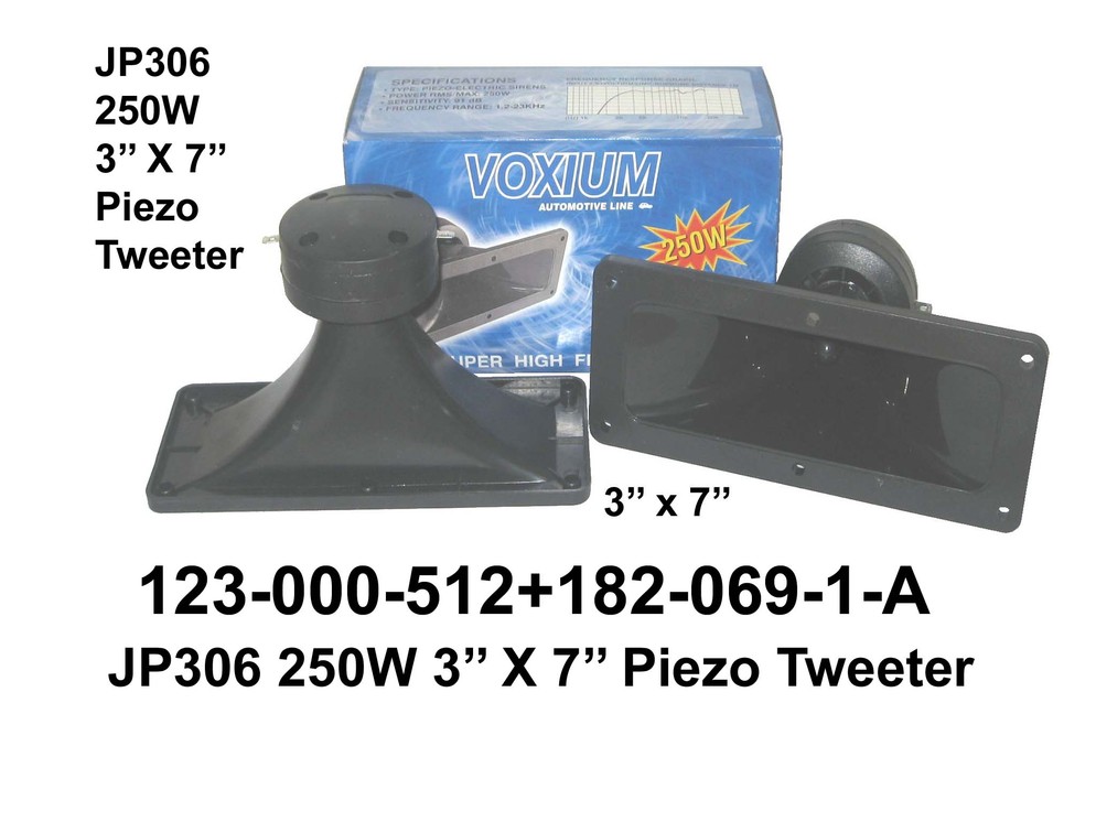 123 000 512 JP306 250W 3''X7'' Piezo Tweeter