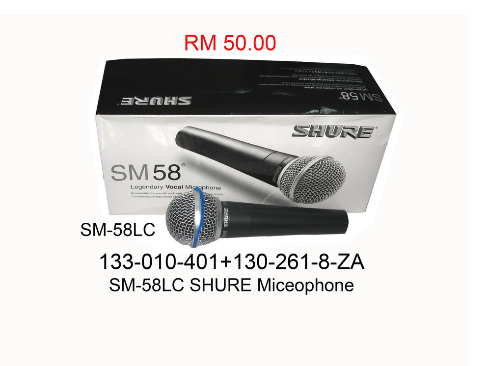 133 010 401 SM 58LC SHURE Mic