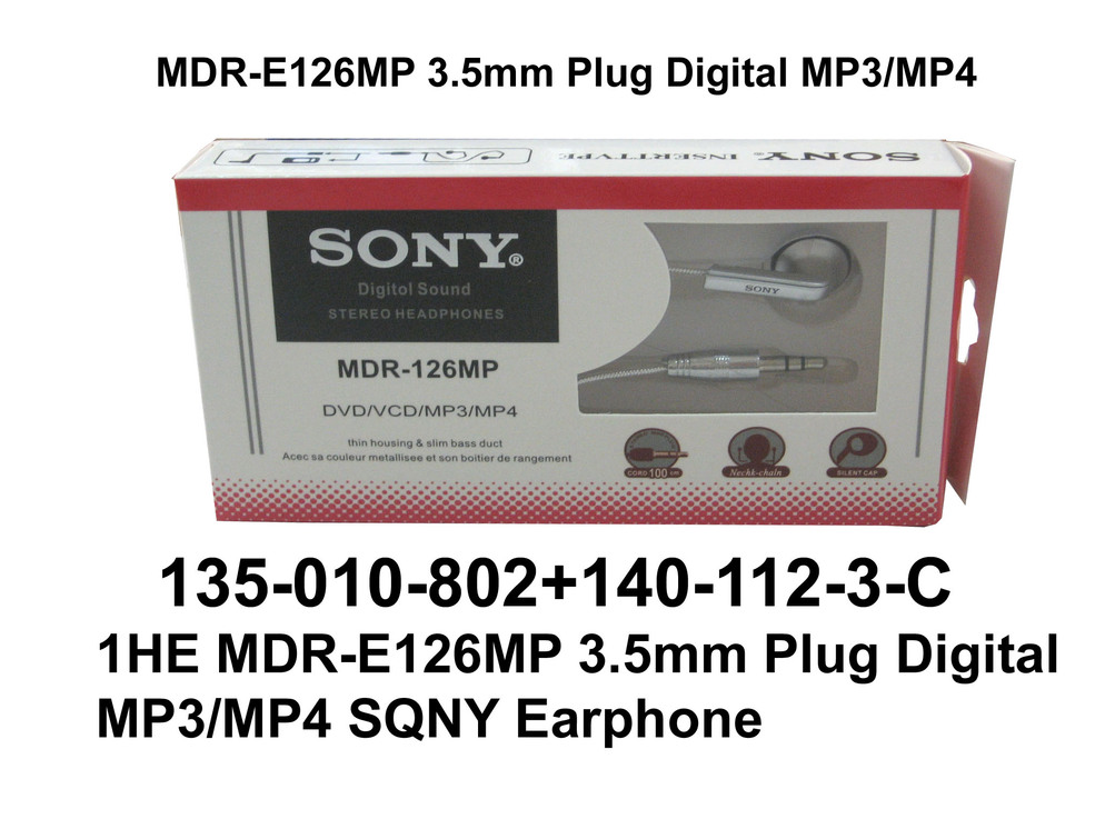 135 010 802 MDR E126MP MP3 MP4 Earphone
