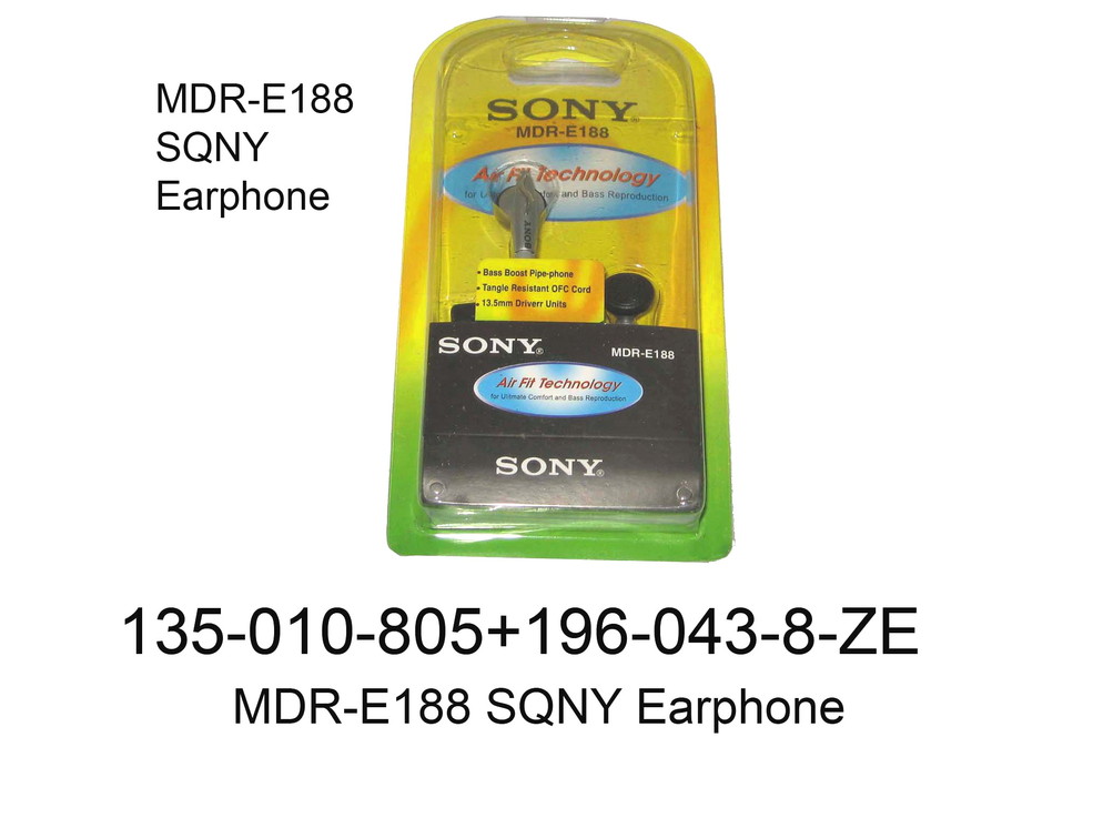 135 010 805 MDR E188 SQNY Earphone