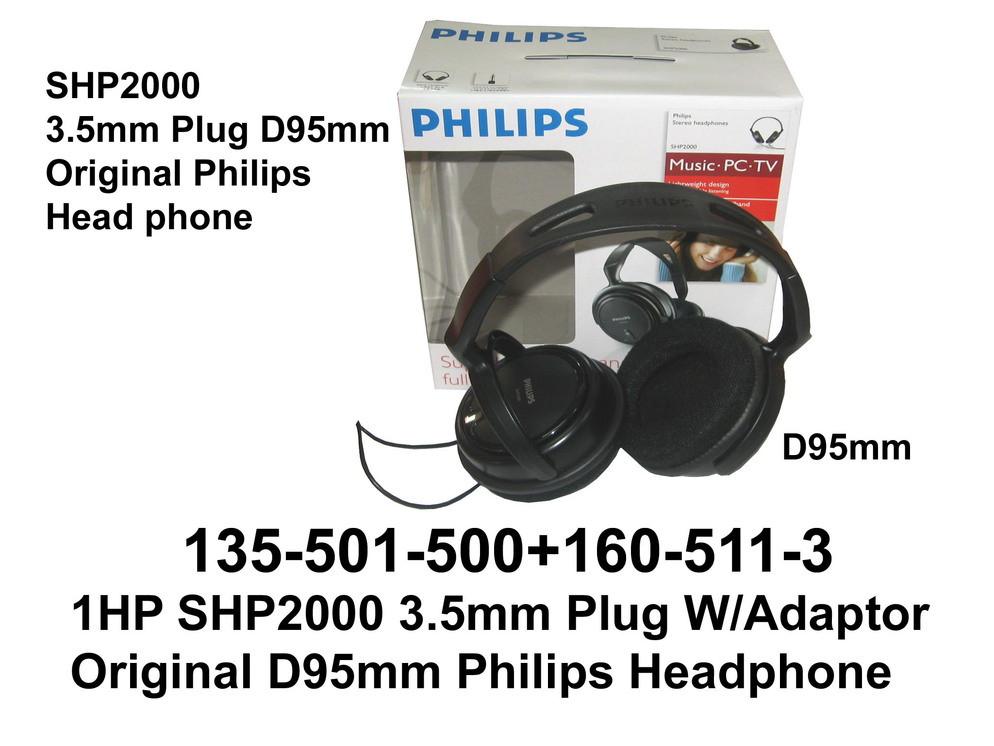 135 501 500 SHP2000 Original Phlips Head phone
