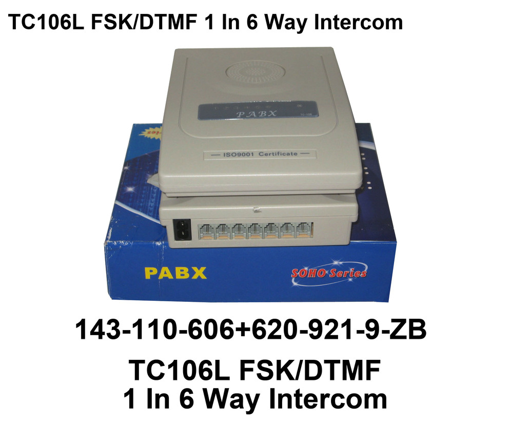 143 110 606 TC106L FSK DTMF 1 IN 6 WAY INTERCOM