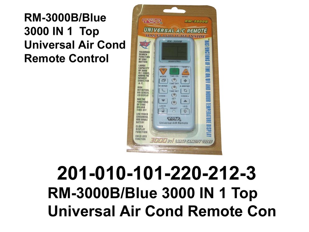 201 010 101 RM 3000B Blue 3000 in 1 Top Universal