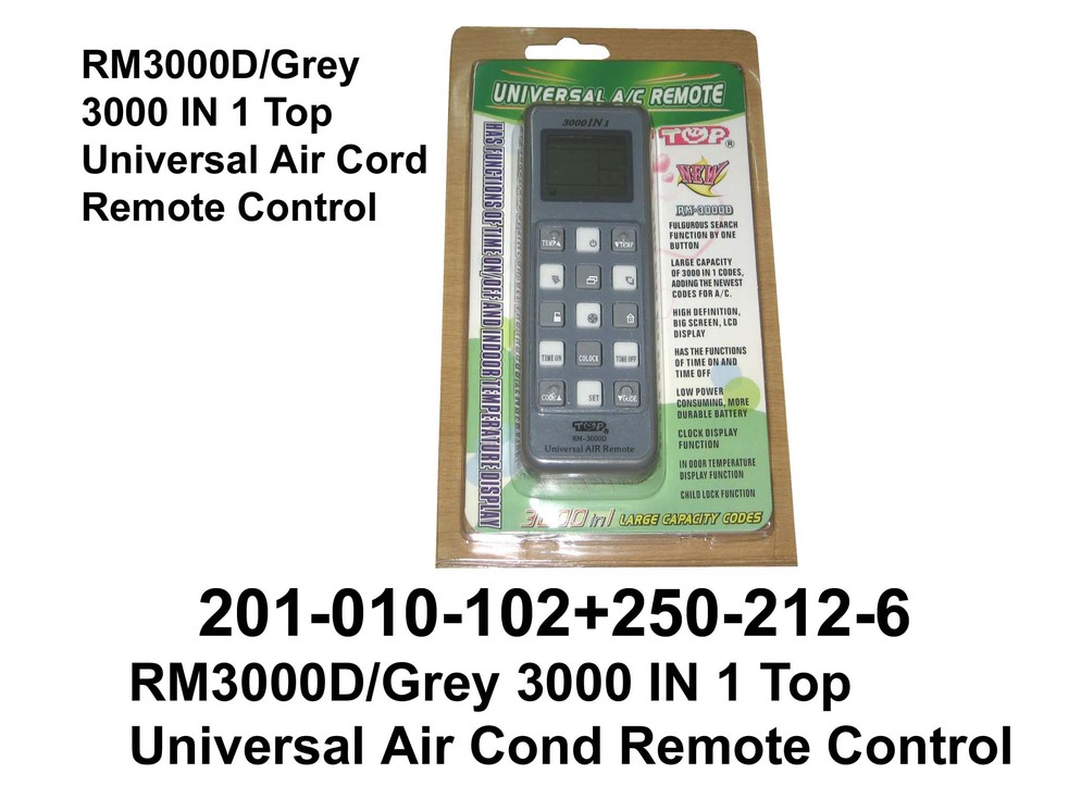 201 010 102 RM3000D Grey 3000 IN 1 Universal