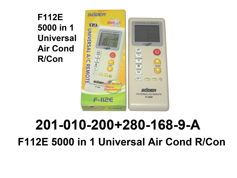 201 010 200 F112E 5000 in 1 Universal Air Cond R Con