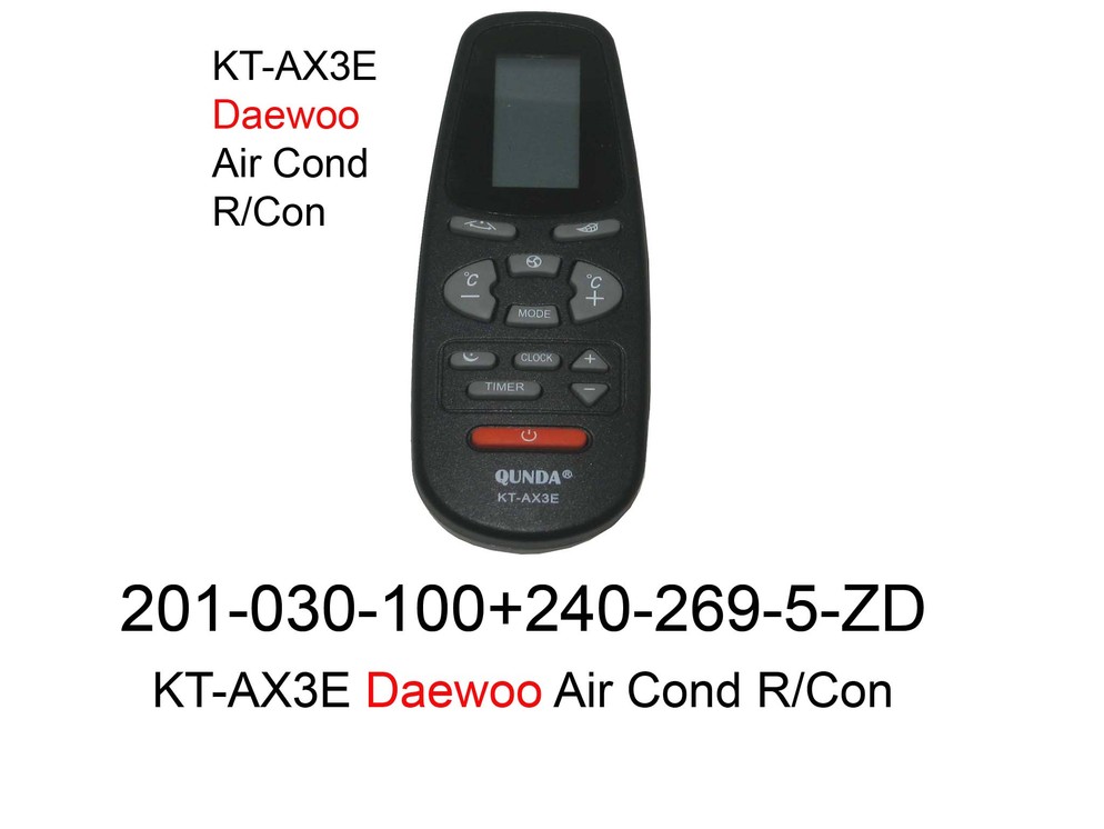 201 030 100 KT AX3E Daewoo Air Cond R con