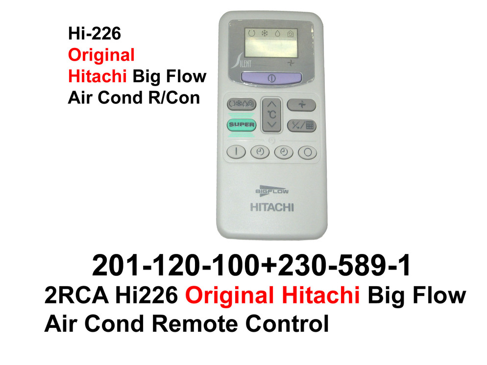 201 120 100 Hi226 Original Hitachi Air Cond